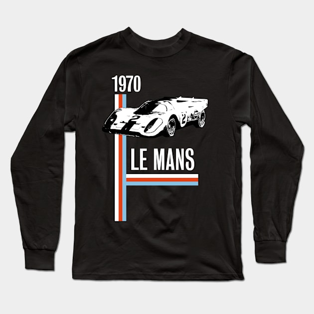 Porsche 917 1970 Le Mans Long Sleeve T-Shirt by collecteddesigns